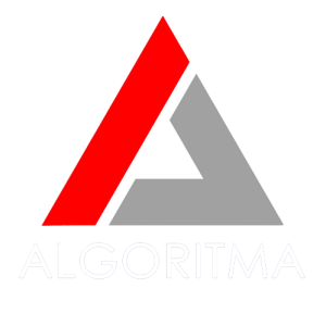 algoritma logo white